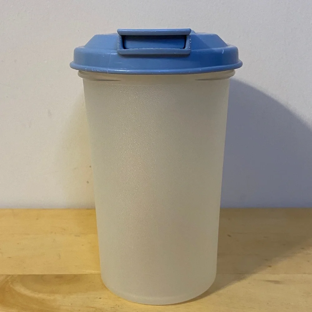 Tupperware Blue and Clear Kitchen Pitcher